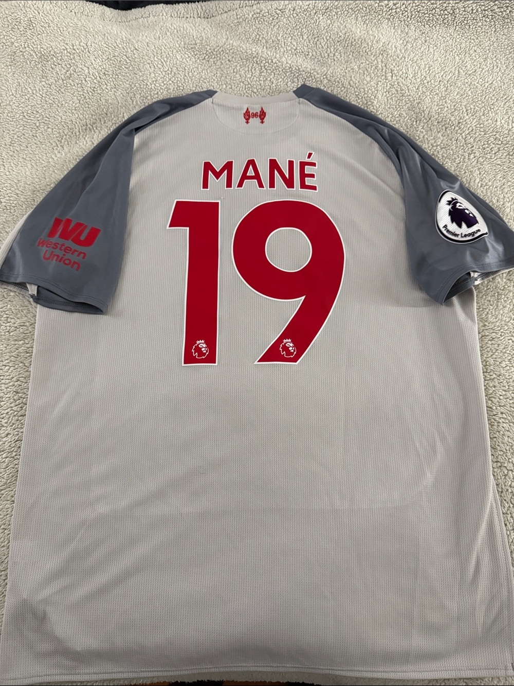 Liverpool FC #19 Sadio Mane 2018-19 New Balance Third Premier League Jersey
